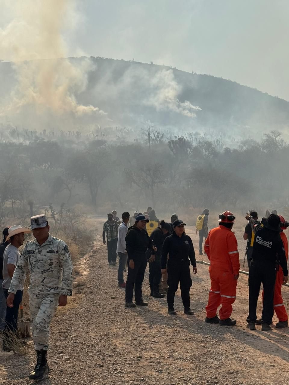 FORTALECE GOBIERNO RESPUESTA INMEDIATA ANTE INCENDIOS FORESTALES