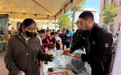 GOBIERNO ESTATAL LLEVA FERIA DE SEGURIDAD A MEXQUITIC DE CARMONA
