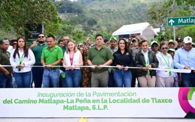 RICARDO GALLARDO CUMPLE EN MATLAPA CON CAMINO REHABILITADO EN TLAXCO