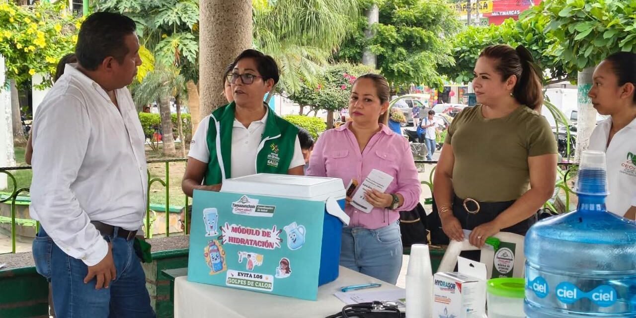 GOBIERNO ESTATAL REFUERZA PREVENCIÓN CON PUNTOS DE HIDRATACIÓN EN LA HUASTECA