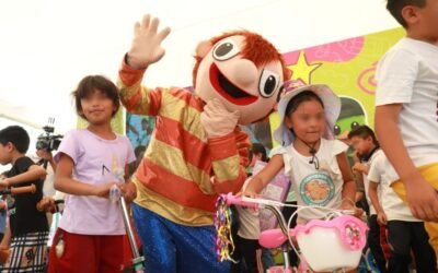 RICARDO GALLARDO FESTEJA A NIÑEZ DE VILLA DE POZOS CON JUGUETES Y NUEVA ÁREA RECREATIVA