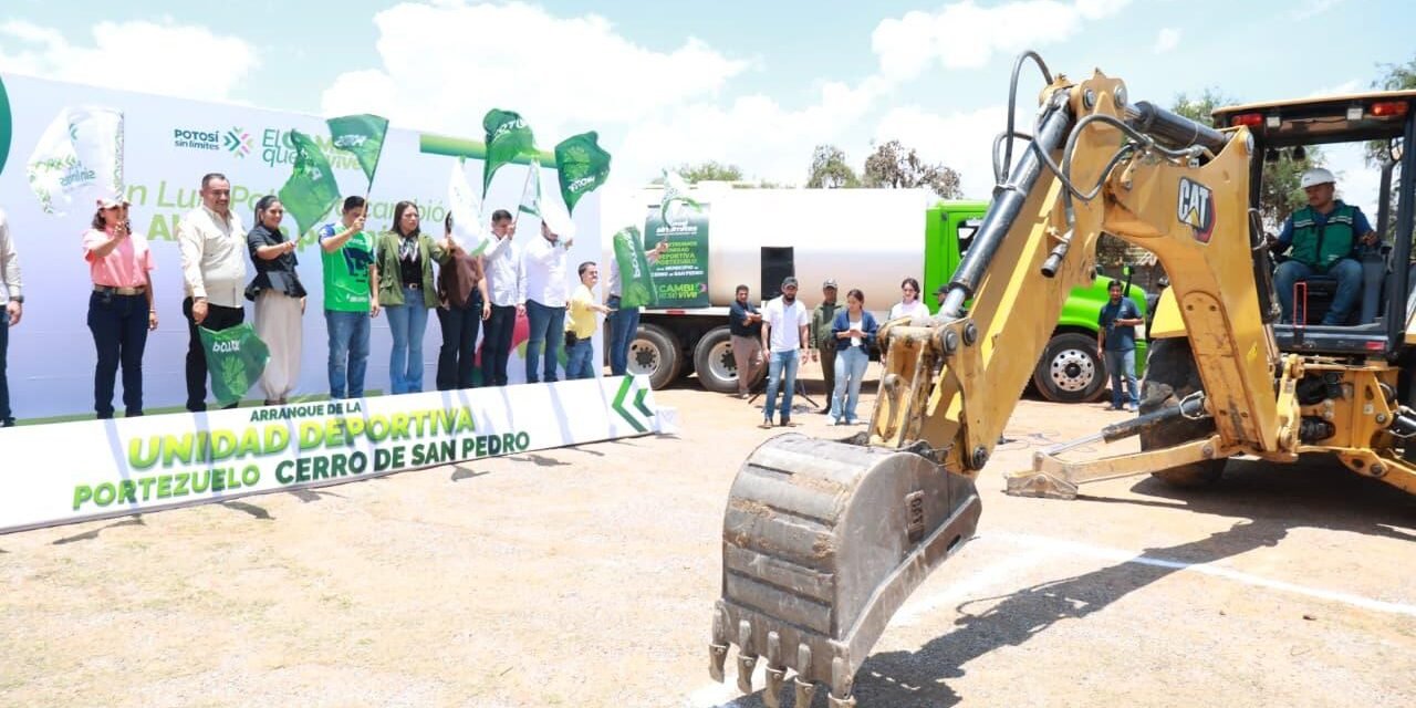 RICARDO GALLARDO LLEVA INFRAESTRUCTURA DEPORTIVA A CERRO DE SAN PEDRO