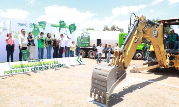 RICARDO GALLARDO LLEVA INFRAESTRUCTURA DEPORTIVA A CERRO DE SAN PEDRO