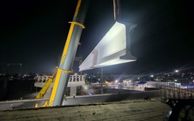 GOBIERNO ESTATAL AVANZA CON MONTAJE DE TRABES EN EL MEGAPUENTE VALLE DE LOS FANTASMAS