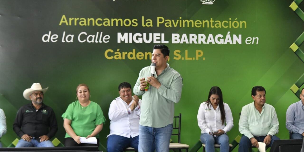 RICARDO GALLARDO IMPULSA LA MOVILIDAD EN CÁRDENAS CON OBRAS VIALES
