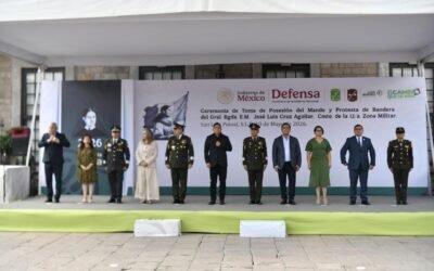 RICARDO GALLARDO PARTICIPA EN TOMA DE PROTESTA DEL NUEVO COMANDANTE DE LA DOCEAVA ZONA MILITAR