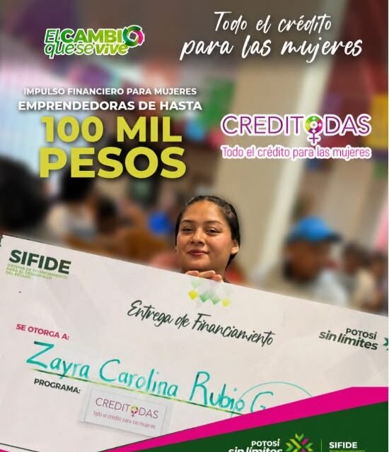 GOBIERNO DEL ESTADO IMPULSA LA AUTONOMÍA ECONÓMICA DE LAS MUJERES POTOSINAS