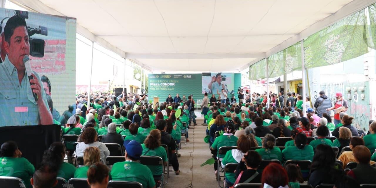 RICARDO GALLARDO LLEVA MÁS INFRAESTRUCTURA URBANA A VILLA DE POZOS