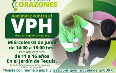GOBIERNO ESTATAL IMPULSA JORNADA DE VACUNACIÓN CONTRA EL VIRUS DEL PAPILOMA HUMANO