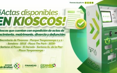 SECRETARÍA DE FINANZAS FACILITA ACTAS CIVILES EN KIOSCOS ELECTRÓNICOS