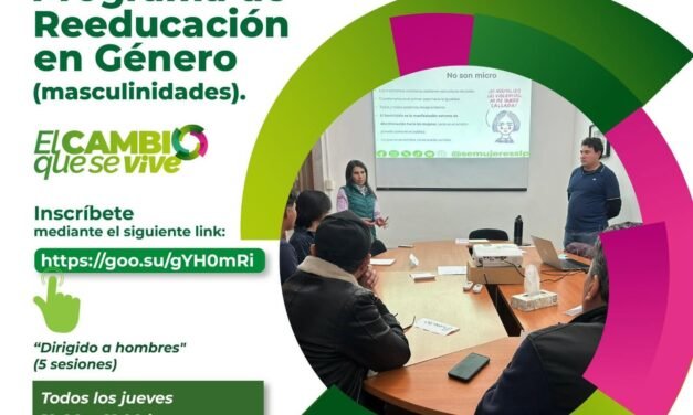 GOBIERNO ESTATAL ABRE TALLER DE REEDUCACIÓN EN GÉNERO