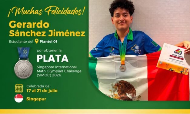 MEDALLA DE PLATA PARA SAN LUIS POTOSÍ EN EL MUNDIAL DE MATEMÁTICAS