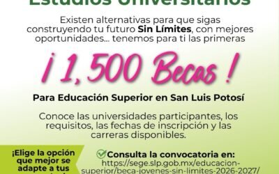 GOBIERNO DEL CAMBIO ABRE BECAS PARA QUE MÁS JÓVENES ESTUDIEN UNA CARRERA UNIVERSITARIA