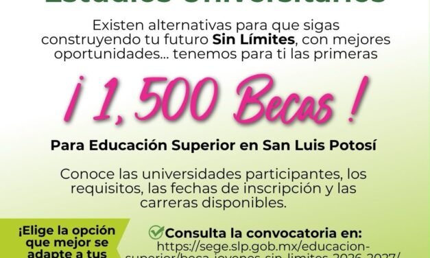 GOBIERNO DEL CAMBIO ABRE BECAS PARA QUE MÁS JÓVENES ESTUDIEN UNA CARRERA UNIVERSITARIA