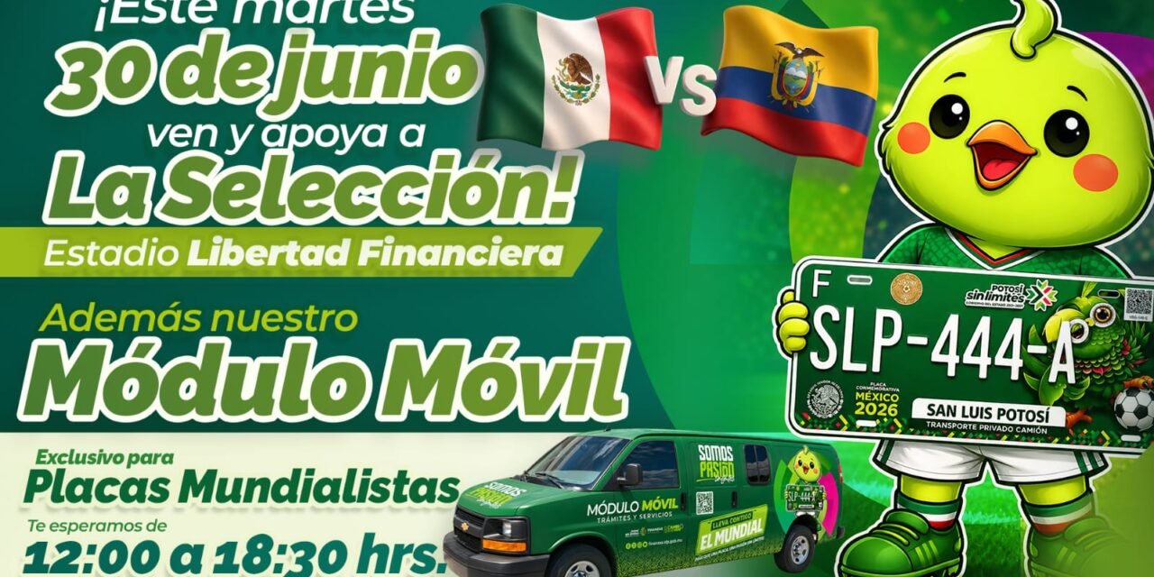 GOBIERNO ESTATAL ACERCA PLACAS MUNDIALISTAS EN EL ESTADIO LIBERTAD FINANCIERA ESTE MARTES