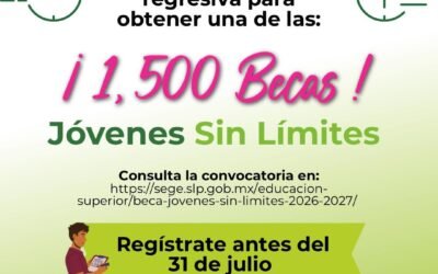 ÚLTIMOS DÍAS PARA SOLICITAR BECAS JÓVENES SIN LÍMITES