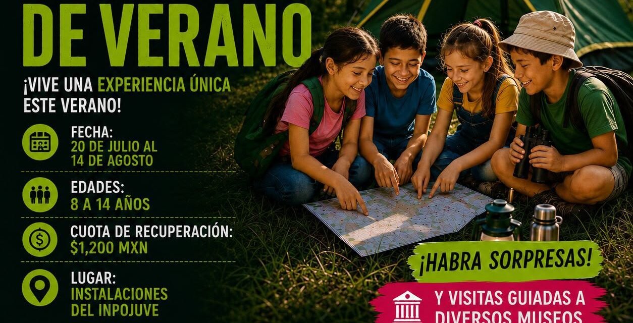 NPOJUVE ABRE CAMPING DE VERANO PARA NIÑAS Y NIÑOS