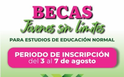 GOBIERNO DEL ESTADO ABRE REGISTRO PARA BECAS A FUTUROS DOCENTES