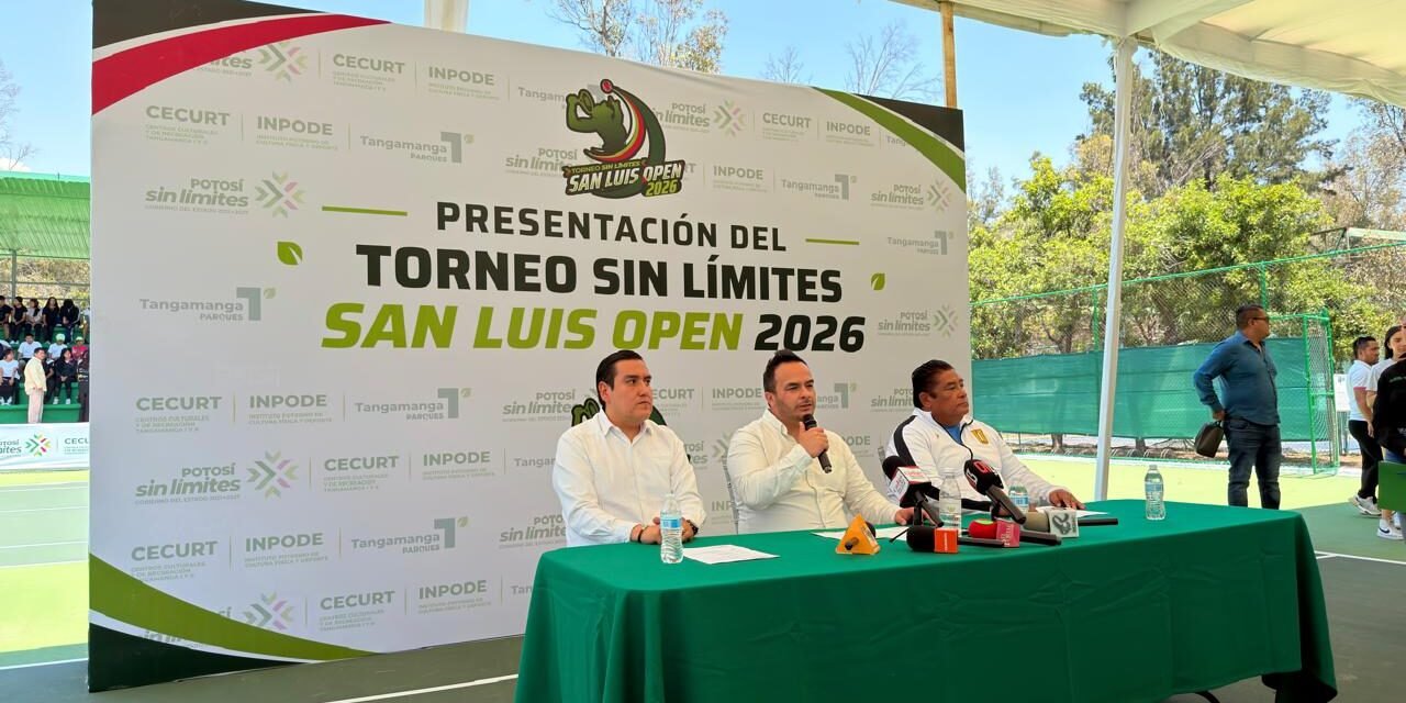 GOBIERNO ESTATAL REHABILITA CENTRO TENÍSTICO TANGAMANGA Y PRESENTA TORNEO SAN LUIS OPEN 2026