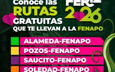 FENAPO TENDRÁ CUATRO RUTAS GRATUITAS Y SERVICIO REDMETRO