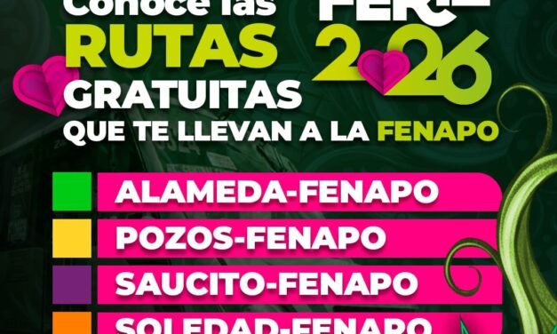 FENAPO TENDRÁ CUATRO RUTAS GRATUITAS Y SERVICIO REDMETRO