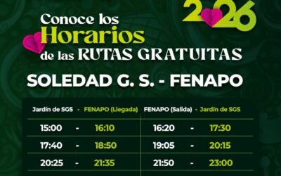 GOBIERNO ESTATAL FACILITA TRASLADO GRATUITO A LA FENAPO 2026