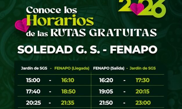 GOBIERNO ESTATAL FACILITA TRASLADO GRATUITO A LA FENAPO 2026
