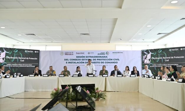 RICARDO GALLARDO ENCABEZA SESIÓN EXTRAORDINARIA DEL CONSEJO ESTATAL DE PROTECCIÓN CIVIL ANTE TEMPORADA DE LLUVIAS