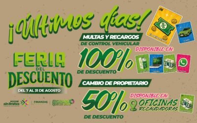 ÚLTIMA SEMANA PARA APROVECHAR DESCUENTOS EN TRÁMITES VEHICULARES