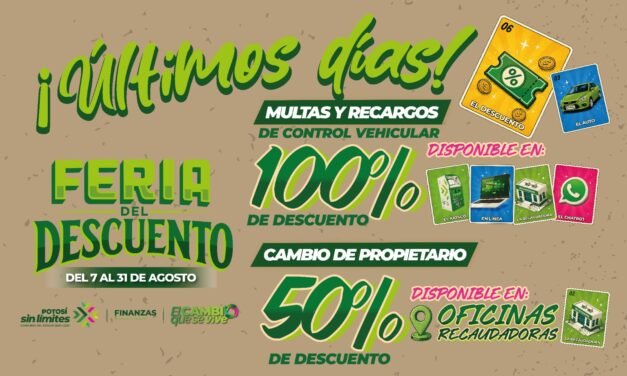 ÚLTIMA SEMANA PARA APROVECHAR DESCUENTOS EN TRÁMITES VEHICULARES