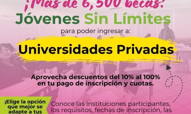 GOBIERNO DEL ESTADO TIENE DISPONIBLES MÁS DE 6 MIL 500 BECAS UNIVERSITARIAS