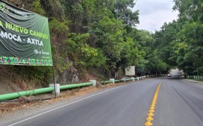 CARRETERA COMOCA-AXTLA QUEDA TOTALMENTE OPERATIVA TRAS DAÑOS POR TROMBA