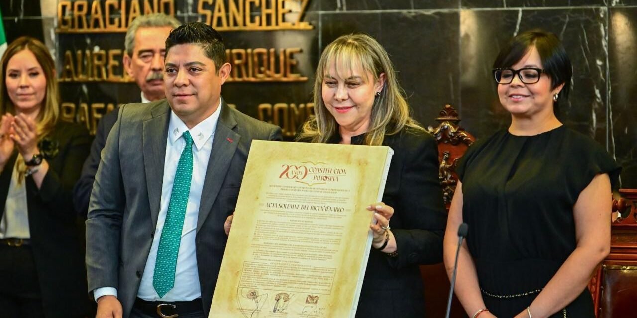 EL GOBERNADOR DEL ESTADO, RICARDO GALLARDO CARDONA, ENALTECE EL BICENTENARIO DE LA CONSTITUCIÓN POLÍTICA DE SAN LUIS POTOSÍ