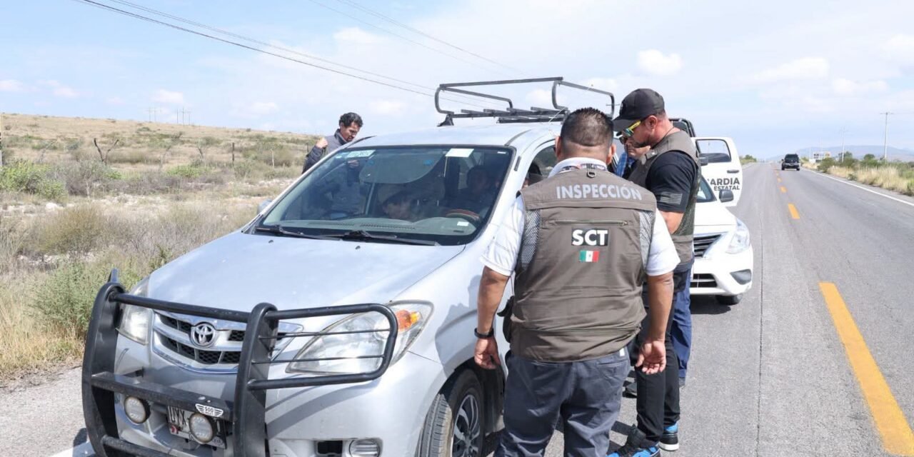 SCT MANTIENE OPERATIVOS CONTRA TRANSPORTE IRREGULAR EN LAS CUATRO REGIONES
