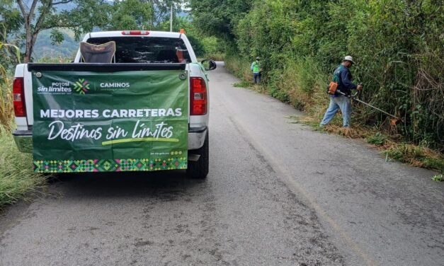 MÁS DE 23 MIL PERSONAS SE BENEFICIAN CON CONSERVACIÓN DEL CAMINO AXTLA–COXCATLÁN