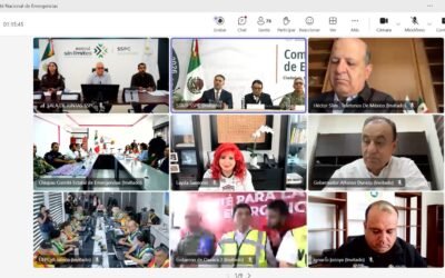 GOBIERNO DEL ESTADO MANTIENE COORDINACIÓN NACIONAL EN PROTECCIÓN CIVIL Y ATENCIÓN DE EMERGENCIAS