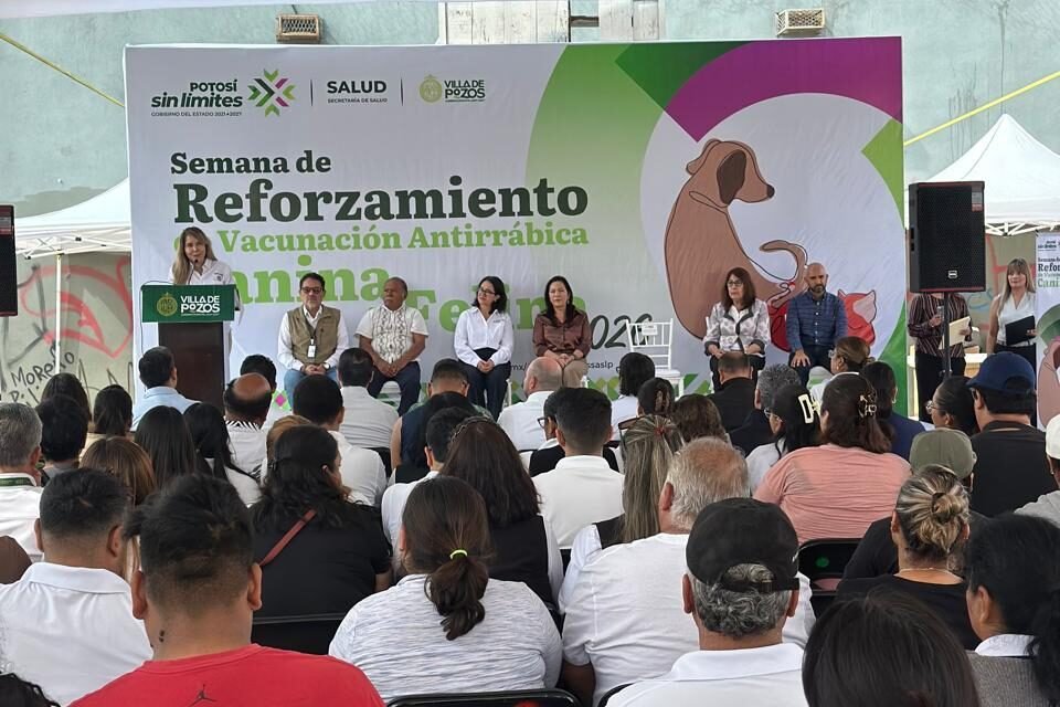 MÁS DE 553 MIL MASCOTAS PROTEGIDAS CONTRA LA RABIA EN SAN LUIS POTOSÍ