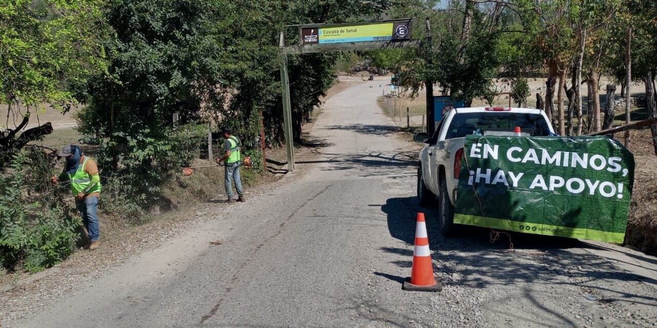 GOBIERNO PREPARA CAMINOS DE LA HUASTECA PARA RECIBIR EL XANTOLO 2026