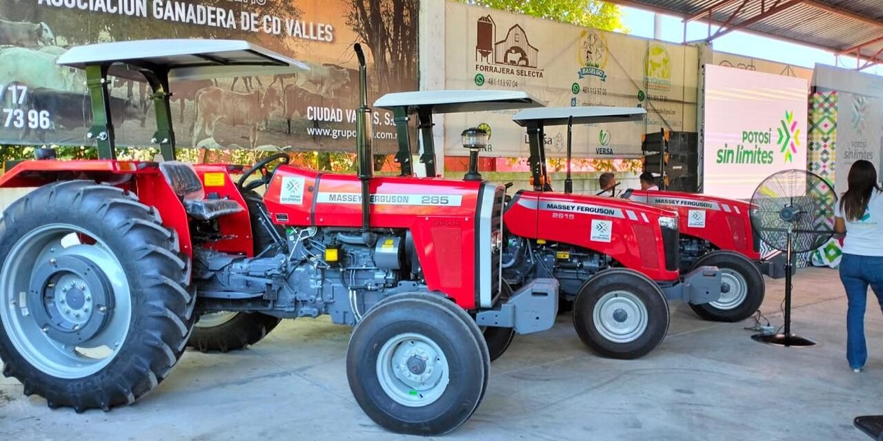 CAMPO POTOSINO RECIBE MÁS MAQUINARIA, SANIDAD Y APOYOS PARA LA PRODUCCIÓN