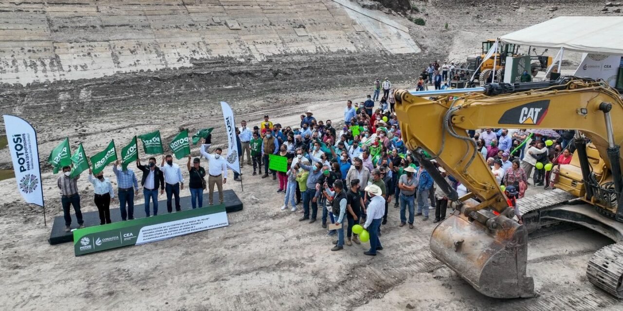 EL GOBERNADOR RICARDO GALLARDO GARANTIZA EL ABASTO DE AGUA CON EL RESCATE DE LA PRESA DEL PEAJE