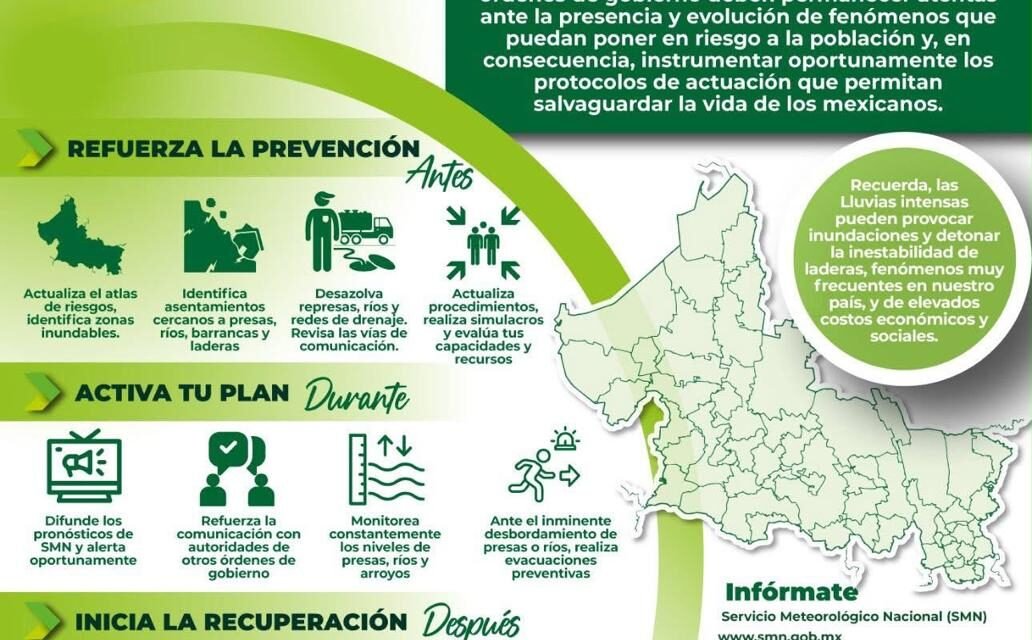 PROTECCIÓN CIVIL MANTIENE MONITOREO EN PARAJES DE LA HUASTECA POR LLUVIAS