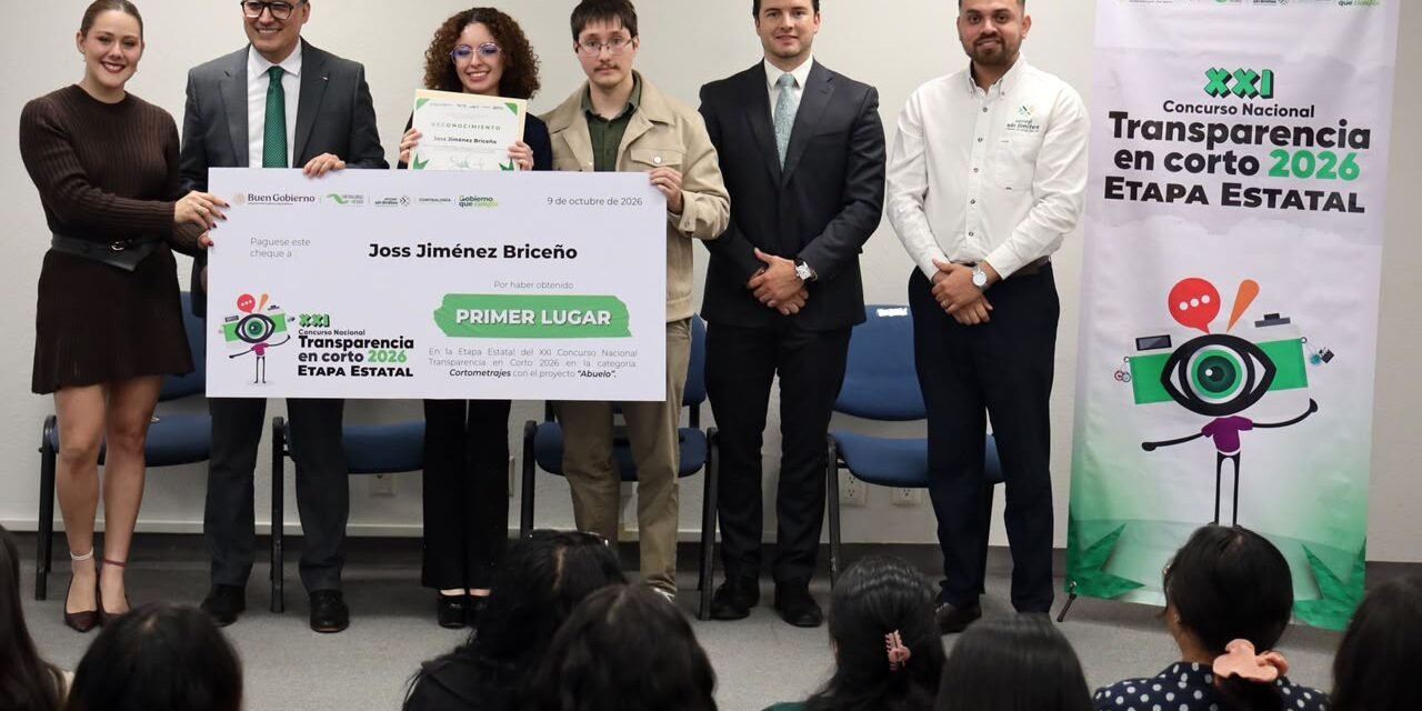 LA CONTRALORÍA ESTATAL RECONOCE PROYECTOS DESTACADOS EN TRANSPARENCIA Y PARTICIPACIÓN CIUDADANA