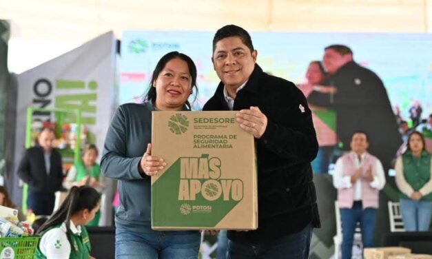 EL GOBERNADOR DEL ESTADO, RICARDO GALLARDO CARDONA, AMPLÍA APOYOS ALIMENTARIOS PARA LAS FAMILIAS POTOSINAS