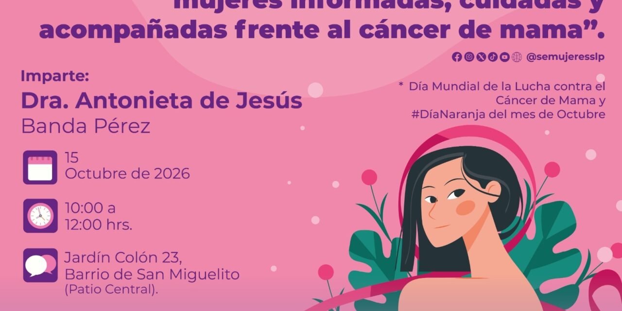 SEMUJERES INVITA A CONFERENCIA GRATUITA SOBRE CÁNCER DE MAMA