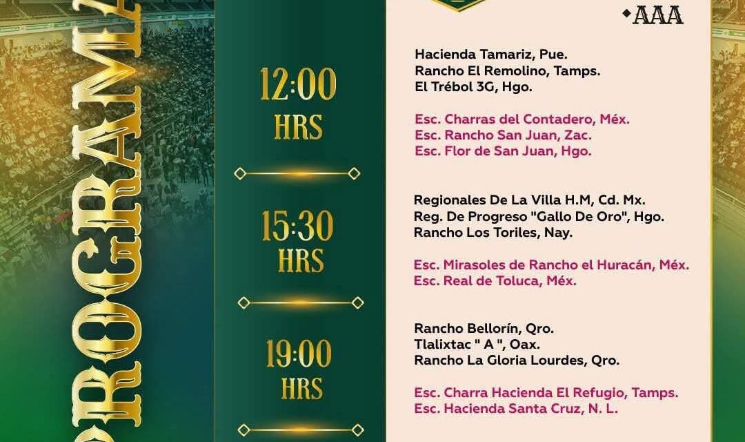 NACIONAL CHARRO LLEGA A SU OCTAVA JORNADA EN LA ARENA POTOSÍ