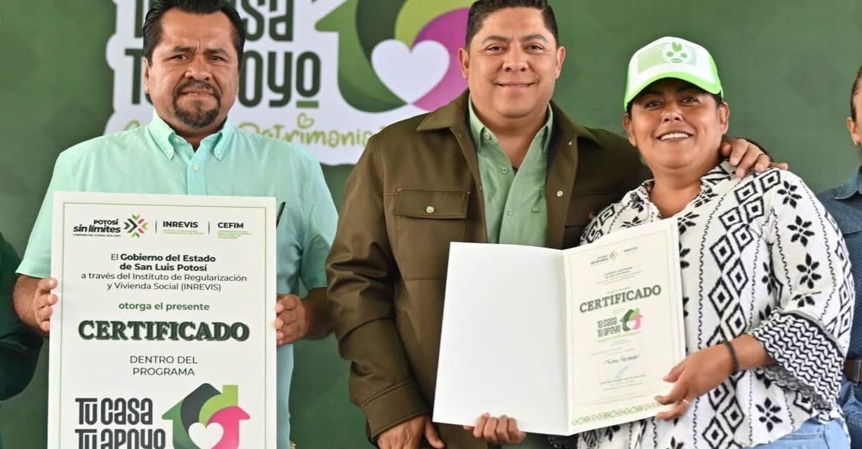 GRACIAS A LAS GESTIONES DEL GOBERNADOR RICARDO GALLARDO, SAN LUIS POTOSÍ RECIBIRÁ 23 MIL 500 MDP EN CRÉDITOS PARA VIVIENDA