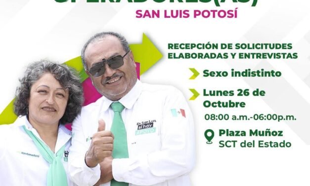 MI REDMETRO ABRE CONVOCATORIA PARA OPERADORAS Y OPERADORES EN SLP