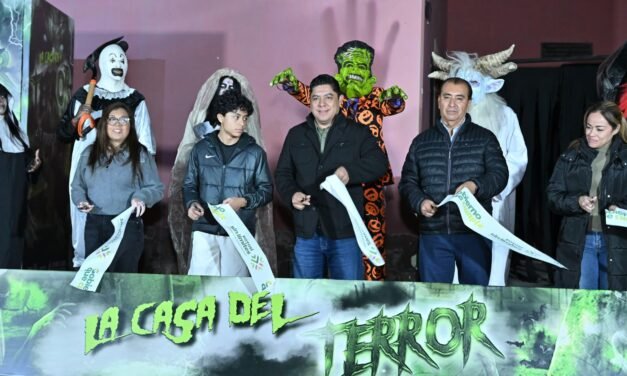 EL GOBERNADOR DEL ESTADO RICARDO GALLARDO INAUGURA LA MEGA CASA DEL TERROR CON ACCESO GRATUITO