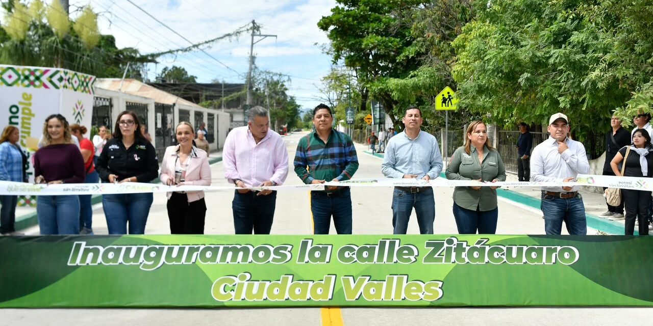 INICIA EL GOBERNADOR RICARDO GALLARDO LA REHABILITACIÓN DE CINCO CALLES Y ENTREGA LA AVENIDA ZITÁCUARO EN CIUDAD VALLES