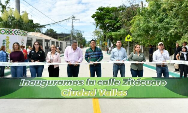 INICIA EL GOBERNADOR RICARDO GALLARDO LA REHABILITACIÓN DE CINCO CALLES Y ENTREGA LA AVENIDA ZITÁCUARO EN CIUDAD VALLES